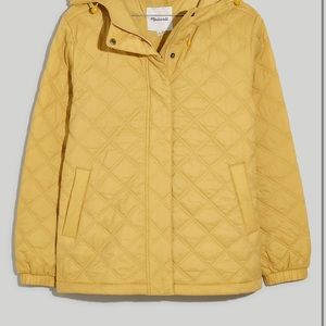 Madewell Airpuff Quilted Packable Puffer Jacket Size XS — Yellow — NB254